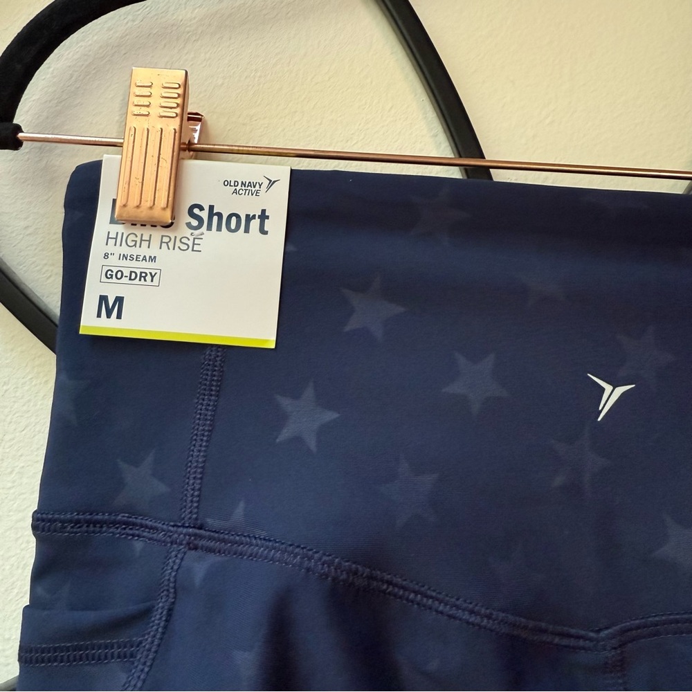 Old Navy Women's Dark Blue Star Bike Shorts - Picture 3 of 5